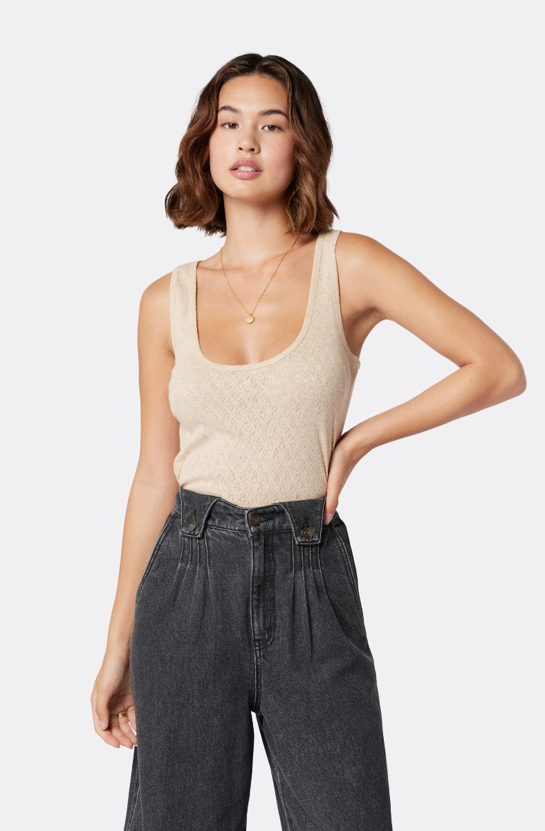 MILEY SLEEVELESS COTTON TOP